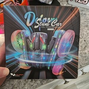 New Stunt Car with LED Wheels With Remote, Cables..glows In Dark. 4 Colors. More